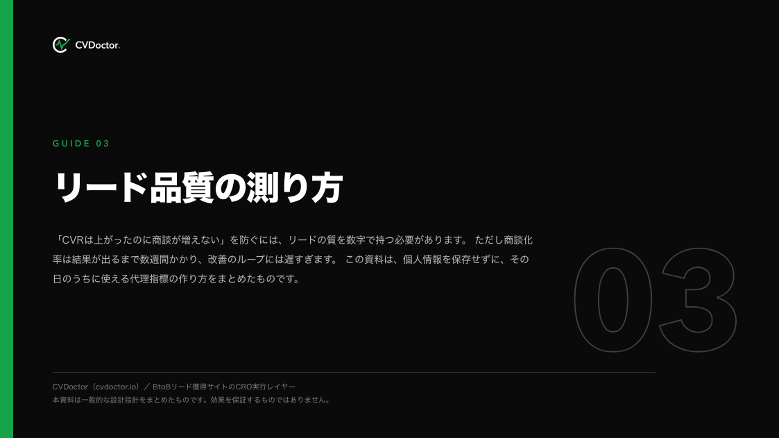 リード品質の測り方 表紙